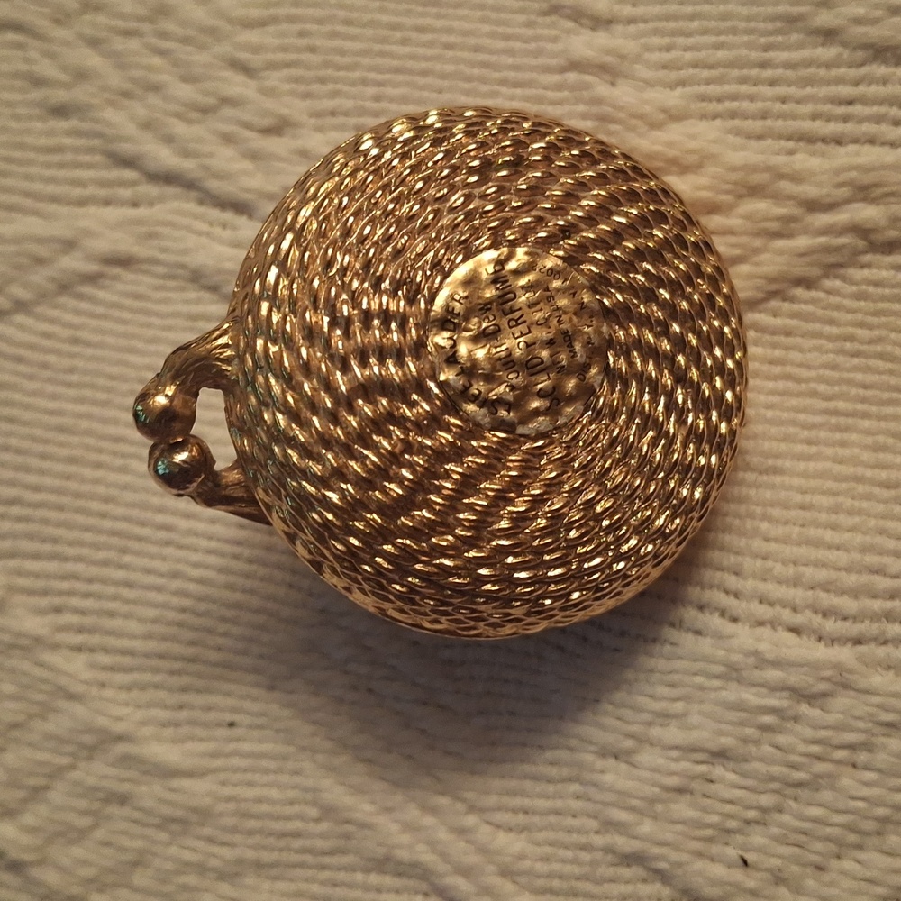 Estee Lauder Gold Solid Perfume Compact - image 3